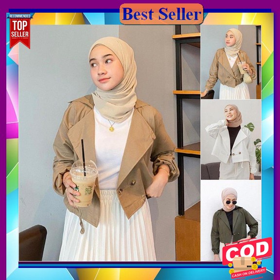 Blazer Formal Wanita/Jas Wanita/Blezer Wanita Korea Blazer Wanita Korea Crop Murah - Adara Blazer L