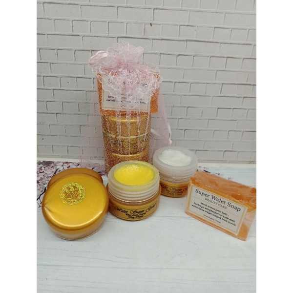 PAKET CREAM WALET POT GOLD - WALET GOLD