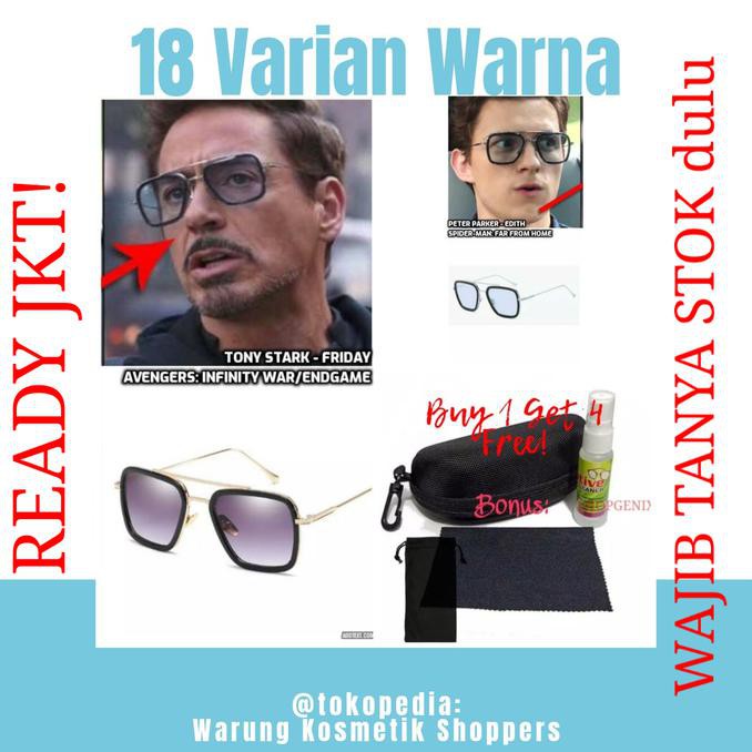 JUAL Kacamata Tony Stark - IRON MAN - Avengers: Infinity War/Endgame