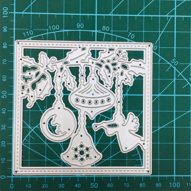 Stensil Cutting Dies Bahan Carbon Steel Desain Natal Untuk Membuat Scrapbook