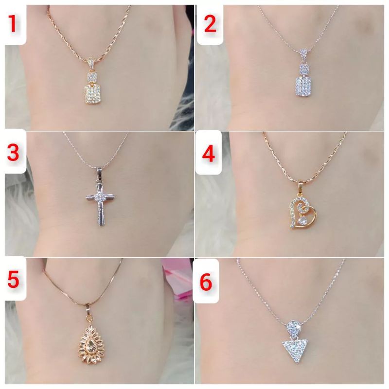 La Vienne - Kalung Titanium Wanita - 5 Variasi Amy