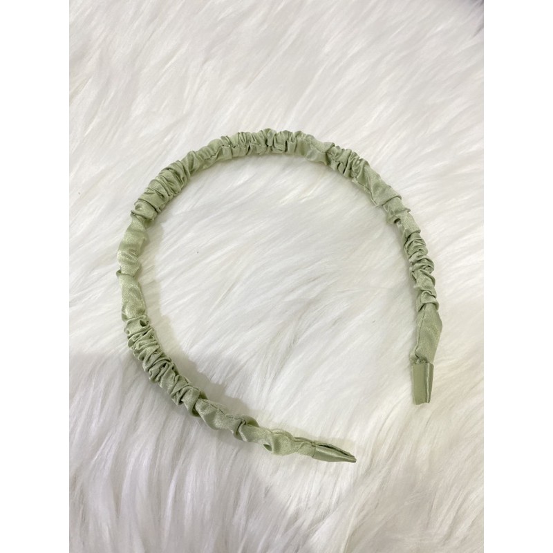 Bando scrunchie korea-Hijau scrunchie