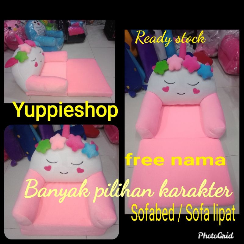 SOFA LIPAT ANAK KARAKTER - SOFA BED ANAK KARAKTER (SIAP KIRIM)