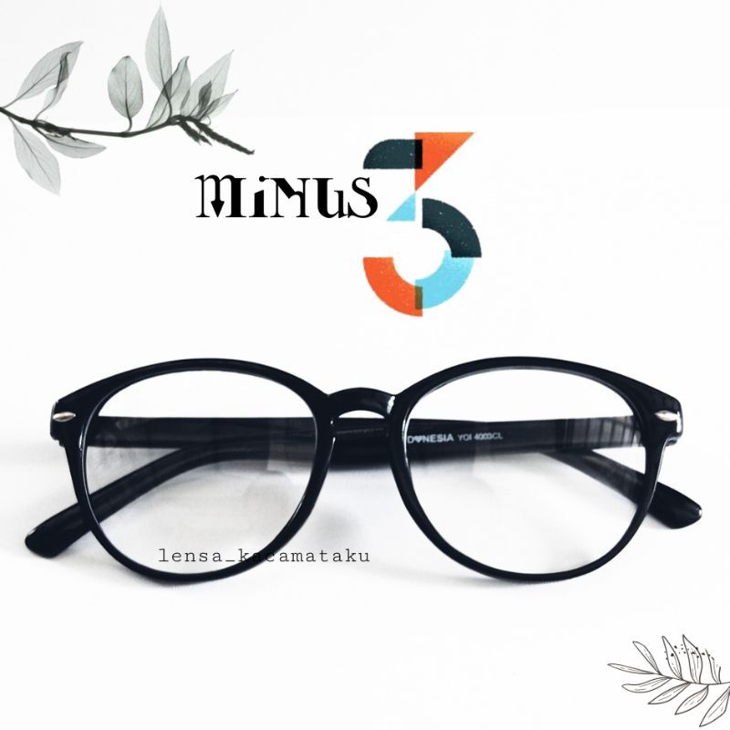 Kacamata Minus Pesanan Sesuai Resep Custom Lensa Mines Cylinder Min Silinder Mins Tinggi Dipertipis 