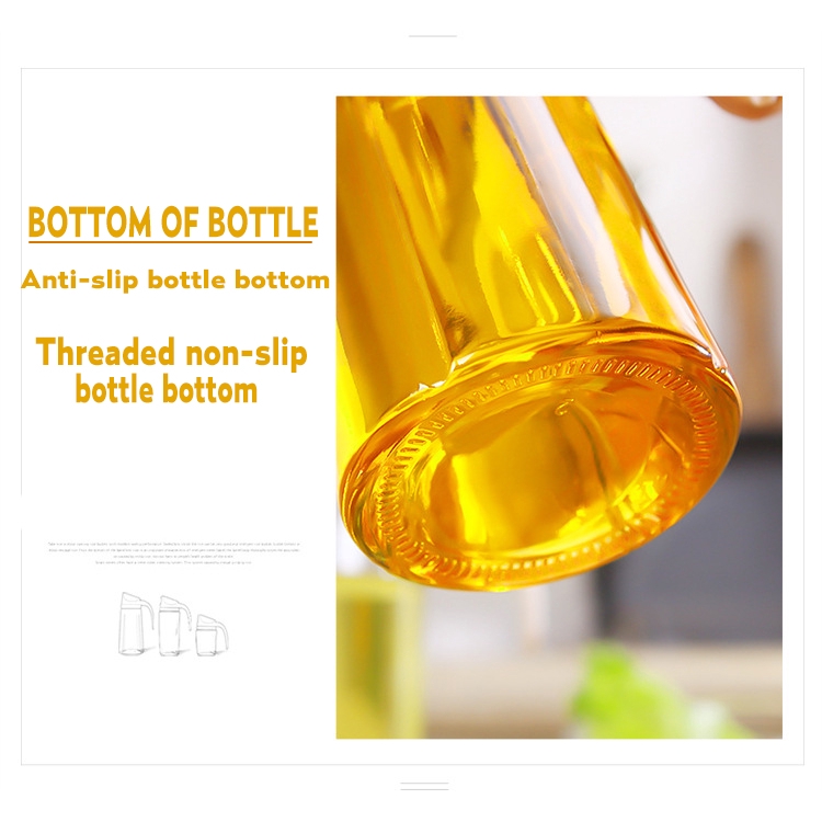 1pcs Cooking Seasoning Bottle Dispenser Sauce Bottle Glass Storage Bottles for Oil Vinegar