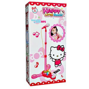 Mainan Anak - Happy Little Singer Mic Microphone Hello Kitty Nyanyi