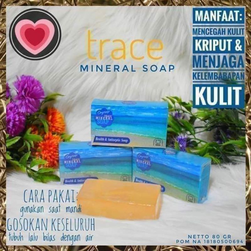 TRACEMINERAL SOAP SABUN ORYSOAP NASA PENGHILANG BEKAS LUKA