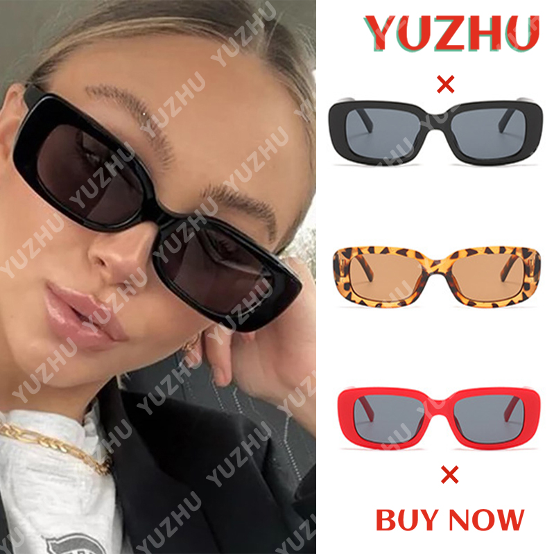 【YUZHU】COD INS Fashion Style Candy Color Rectangle Sunglasses untuk Wanita