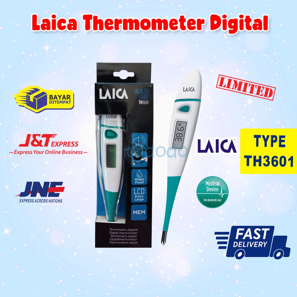 Laica Thermometer Digital - Termometer Flexible TH3601