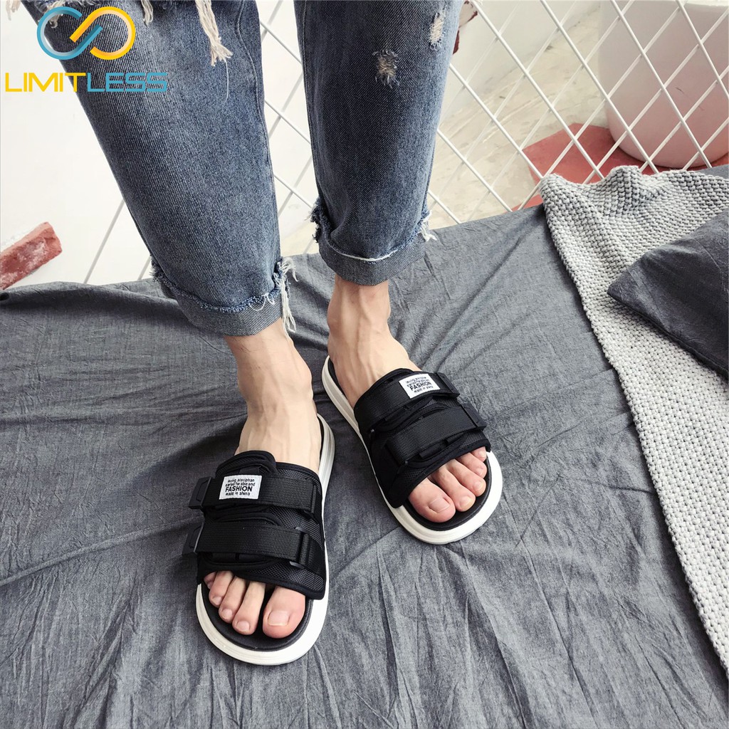 Sandal Pria Casual Slippers Sendal Selop Pria Original Korean Style Sandal Cowok Slop Nyaman Empuk Santai