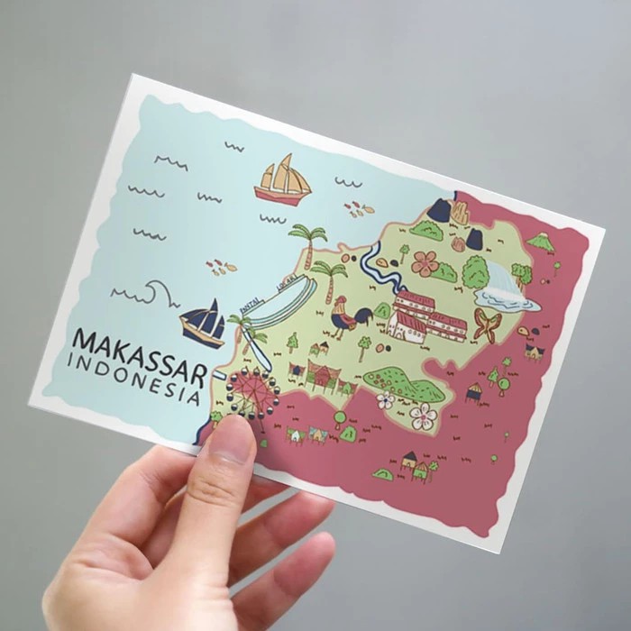 

Makassar Postcard by Lestari - Kartu Pos Ilustrasi SALE