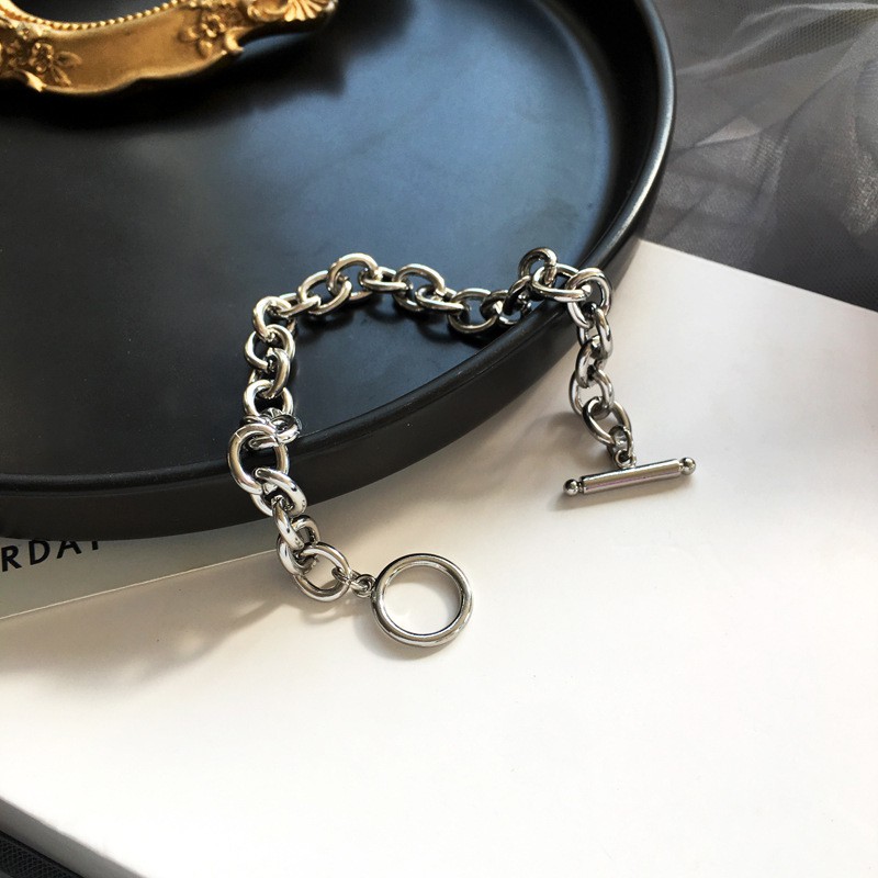 OT Buckle Bracelet Accessories Korean Fashion Punk Temperament