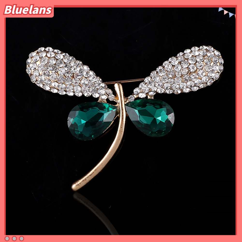 Bluelans Lovely Women Dragonfly Rhinestone Brooch Pin Breastpin Jewelry Scarf Accessory