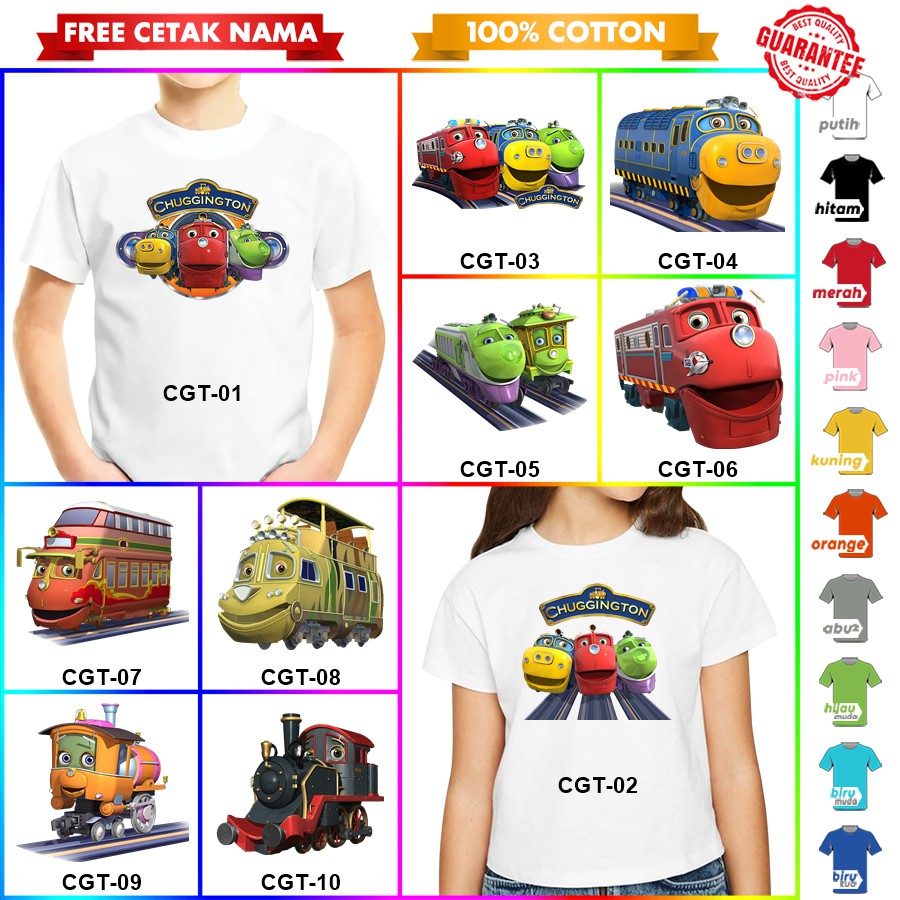 [FREE NAMA!!] Baju Kaos COUPLE  ANAK DAN DEWASA CUGGINGTON BANYAK MOTIF