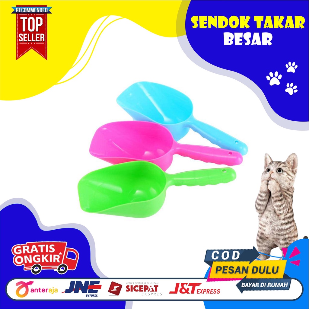 Sekop Untuk Makanan Hewan Kucing Pet Peliharaan FOOD SCOOP | Feed Scoops Impor | Sekop serok makanan anjing Kucing Sendok Takar Makanan Hewan | Pet Food Scoop | Takaran Makanan Anjing Kucing Kelinci Burung