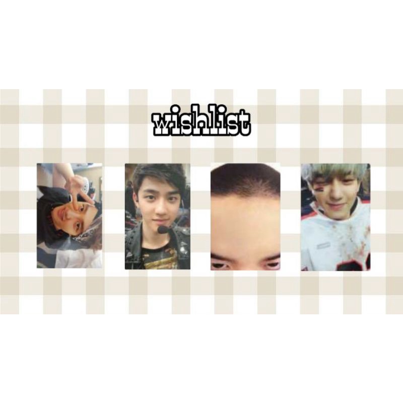 WTB pc d.o kyungsoo growl, mama, jidat, pc chanyeol lmr