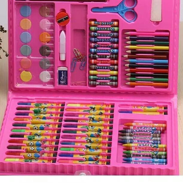 

É Pasti.Ready CR CMS002 Stationary Set CRAYON 86pcs/Pensil Warna/Alat Menggambar