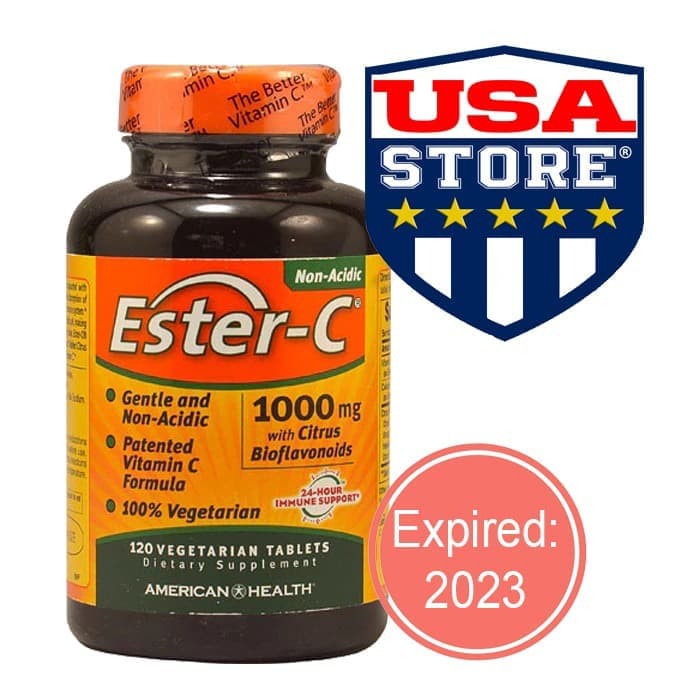 ESTER C 1000 MG CITRUS BIOFLAVONOIDS 90 TABLETS VITAMIN VIT C 1000MG - 120 veg tabs
