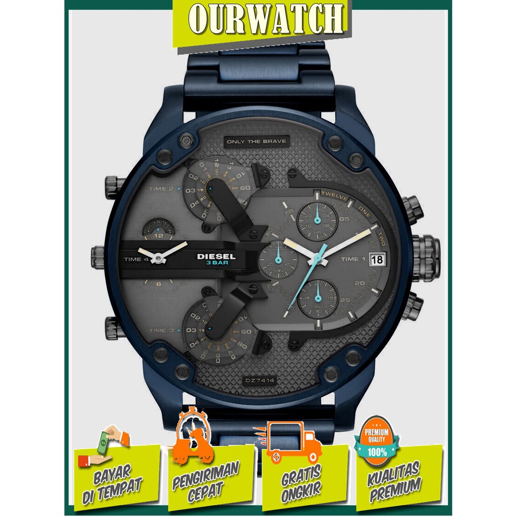 JAM TANGAN PRIA DIESEL DZ 7414 ORIGINAL