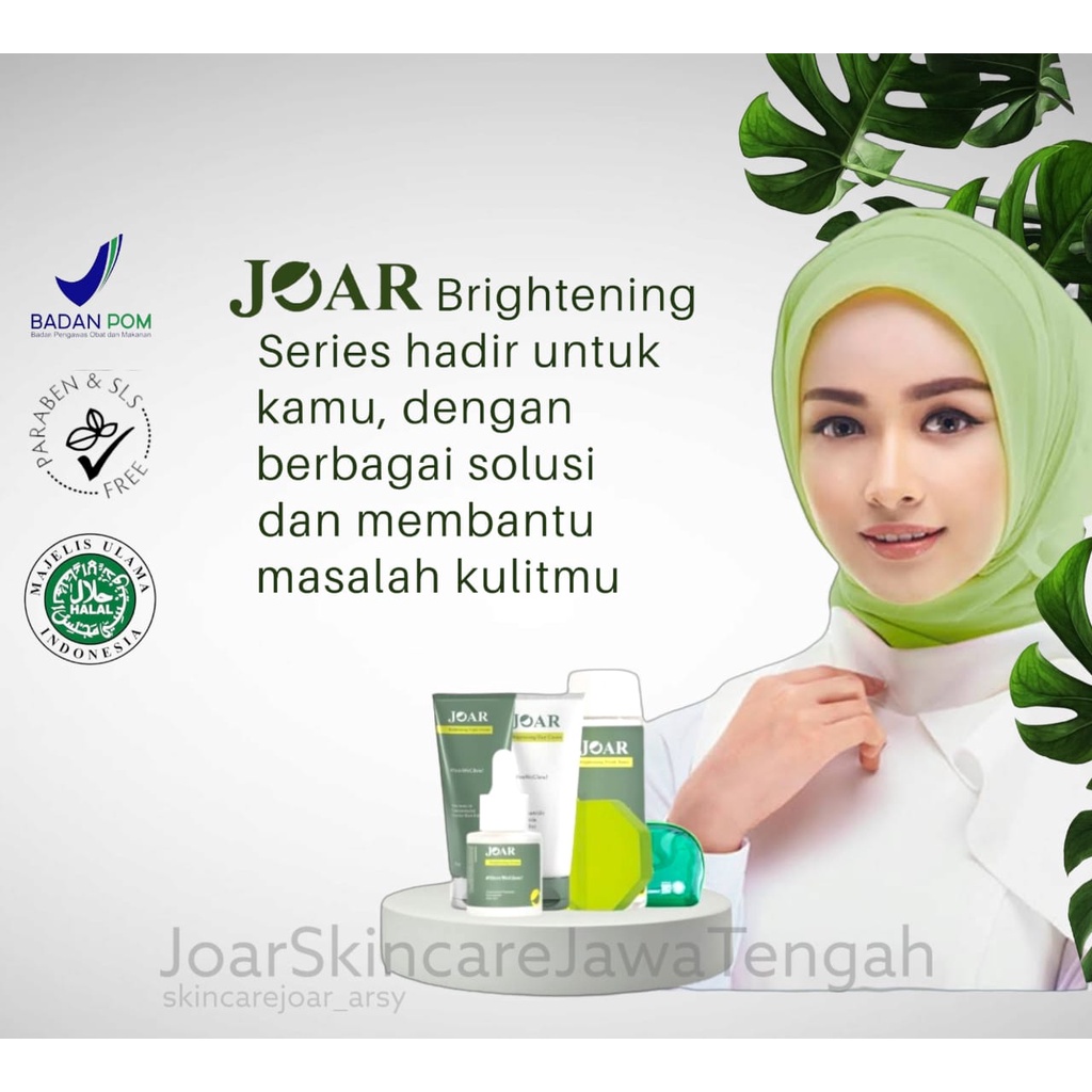 Joar Brightening Sabun & Toner | sabun | sabun wajah | serum | serum wajah | serum mencerahkan | ton