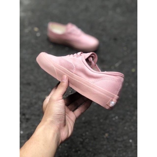 Sepatu Vans authentic all peach salmon pink womens sepatu wanita