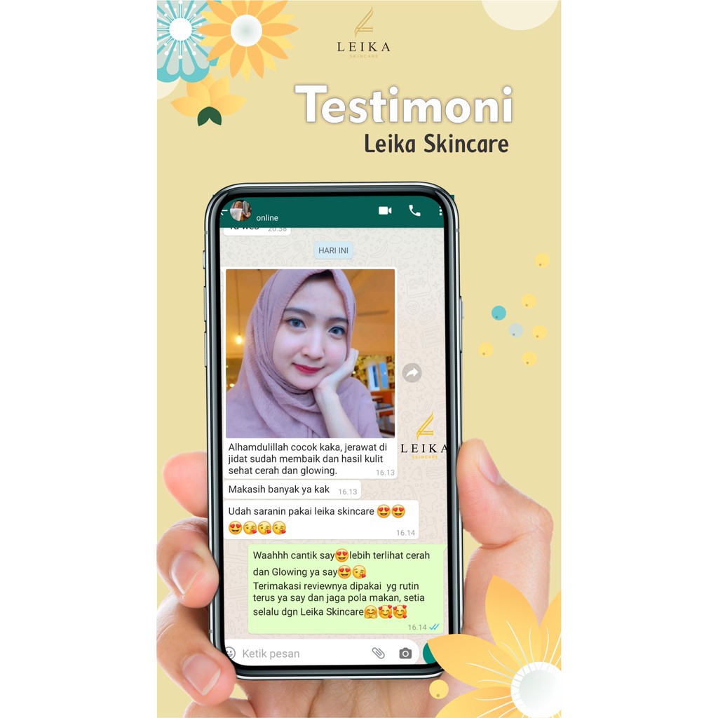 Glowing Day Cream Leika Skincare Aman 100% Resmi BPOM | Leika Skin Care Krim Siang