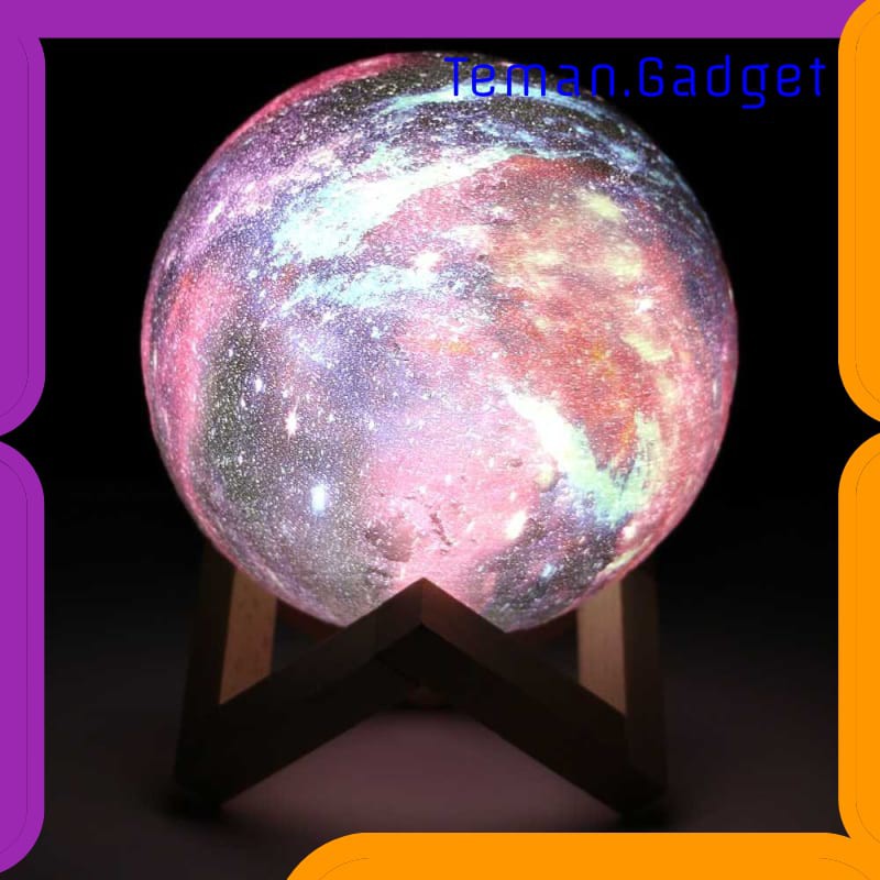 TG-DG170 Coquimbo Lampu Tidur Bulan 3D Moon Night Light Rechargeable 16 Color - 606816