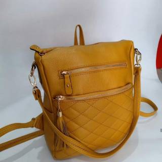 Tas Ransel wanita papirut kulit asli sukaregang garut 