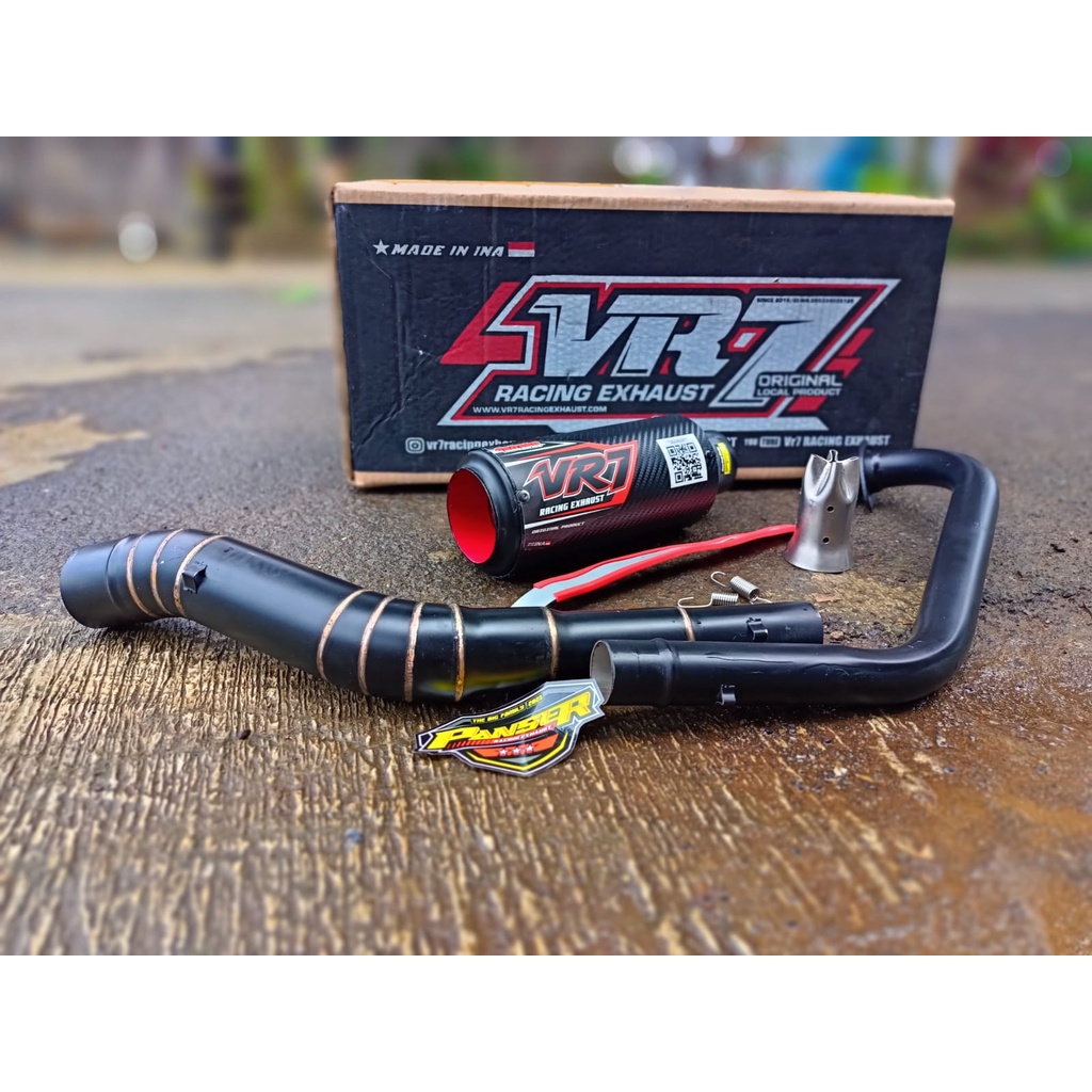 KNALPOT RACING VR7 UNTUK SATRIAFU R15 VIXION SONIC GSX BYSON MEGAPRO CBR DLL
