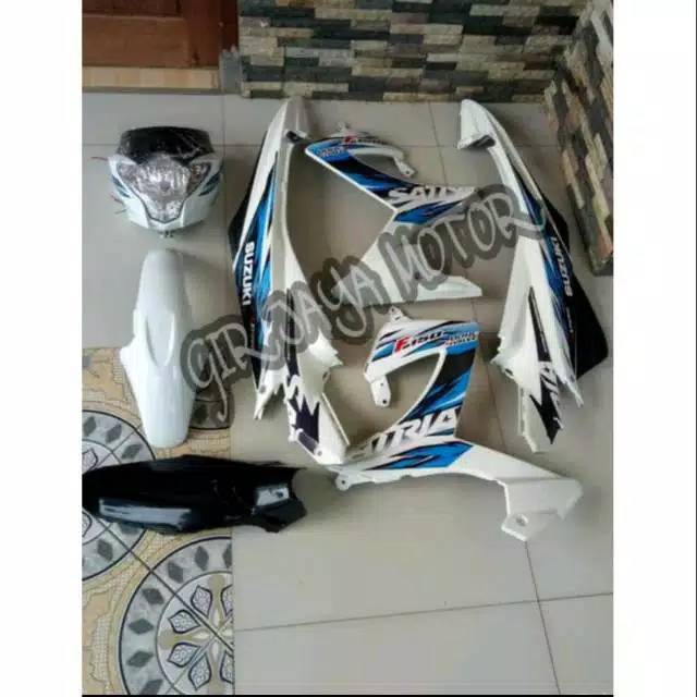 Full body halus satria fu facelift 2014/full warna putih/plus striping/list