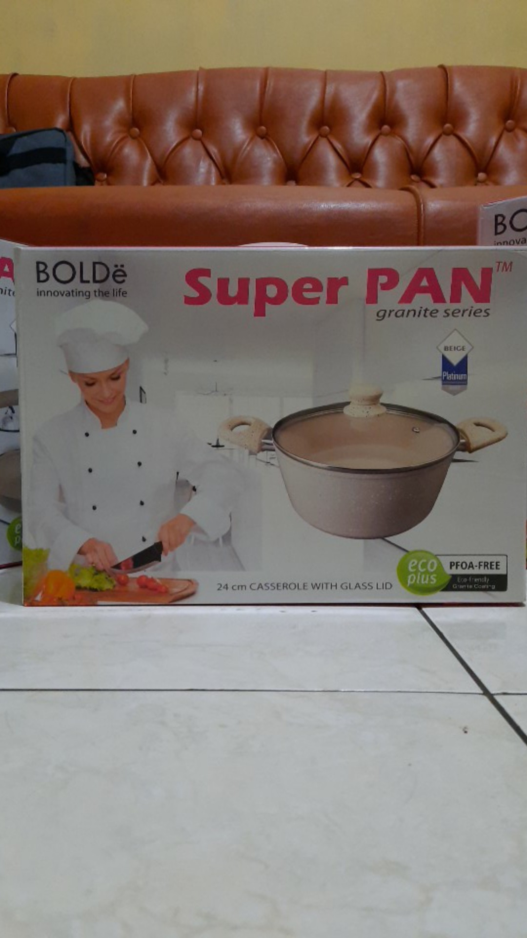 Panci Casserole 24cm + Lid Granite Coating - Bolde