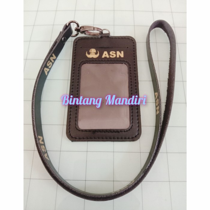 

Lucu Id Card Tali Asn Hitam Doff 4 Slot Limited