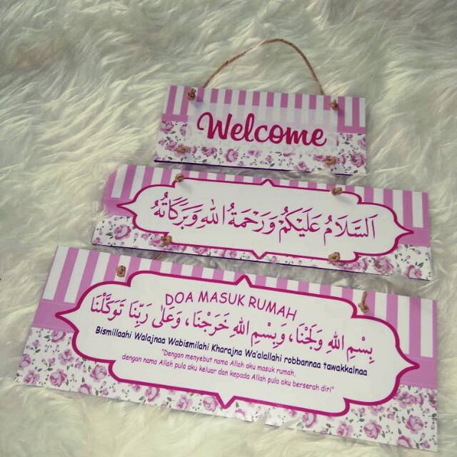 Hiasan doa masuk rumah