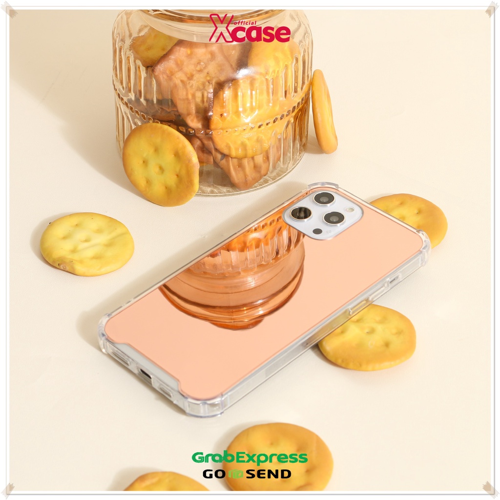 Soft Case Realme C1 C2 C3 C11 C12 C17 2Pro 3 5 6 7 i PRO - Mirror Anti Crack Anticrack Case Kaca Cermin