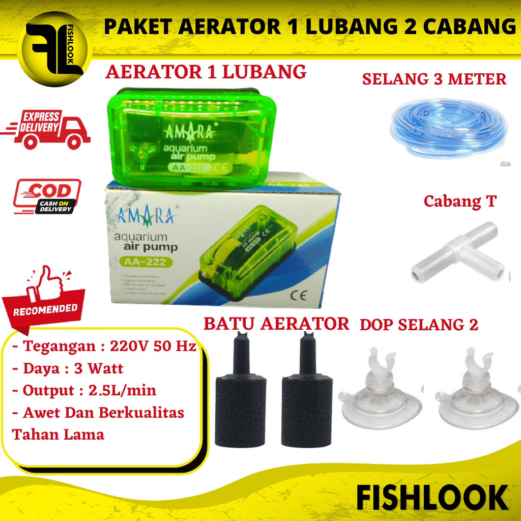 PAKET AERATOR AIRATOR GELEMBUNG UDARA 1 LUBANG 2 CABANG AQUARIUM AQUASCAPE LOBANG 1 ROSSTON AMARA NIKITA STAR