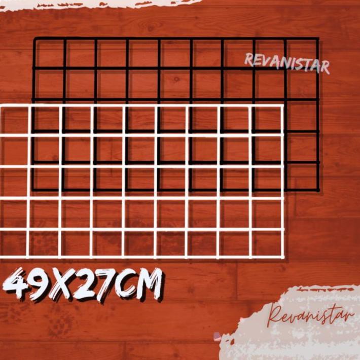 BIG SALE (byu-234) Wall grid ram besi 49x28 bingkai poto polaroid dekorasi dinding gantungan akses