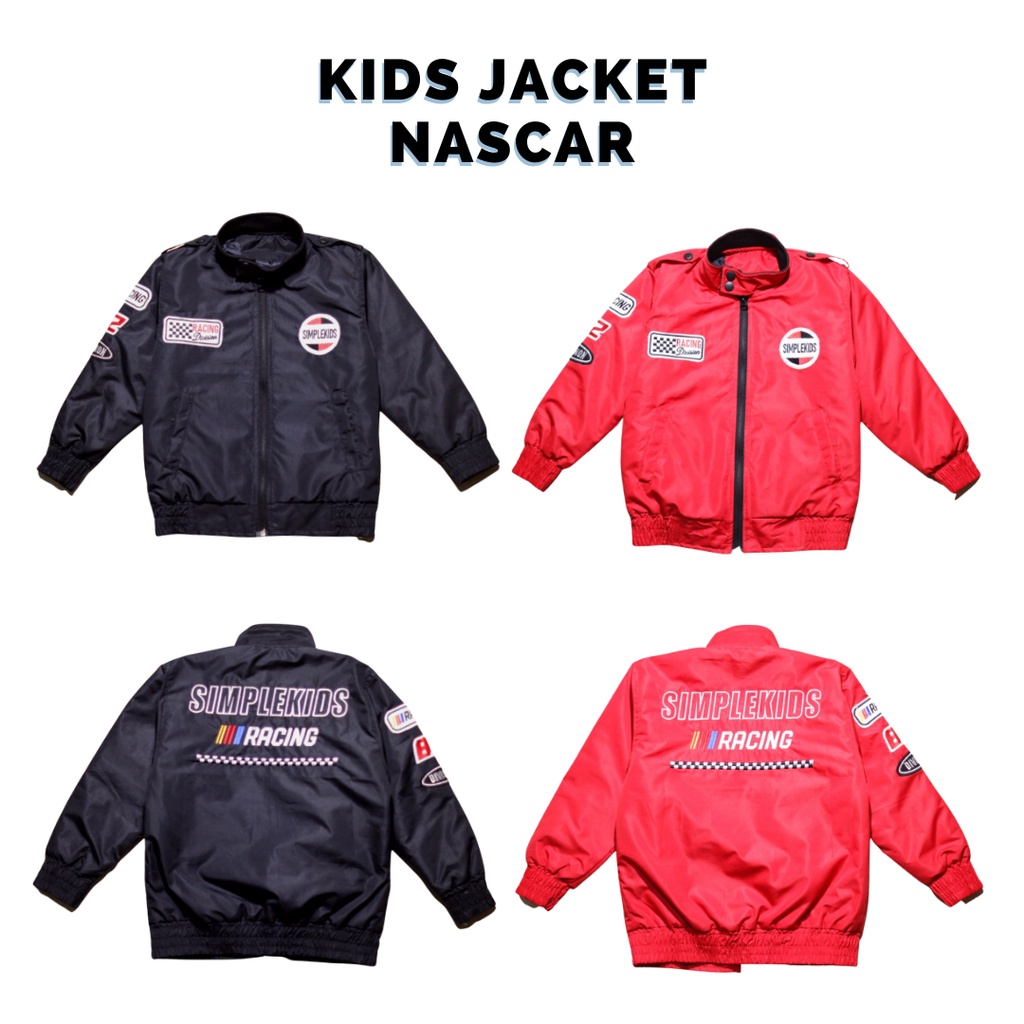 Outerwear Nascar Jacket Anak Japan Usia 3 s/d 10 Tahun Full Embroidery Patch