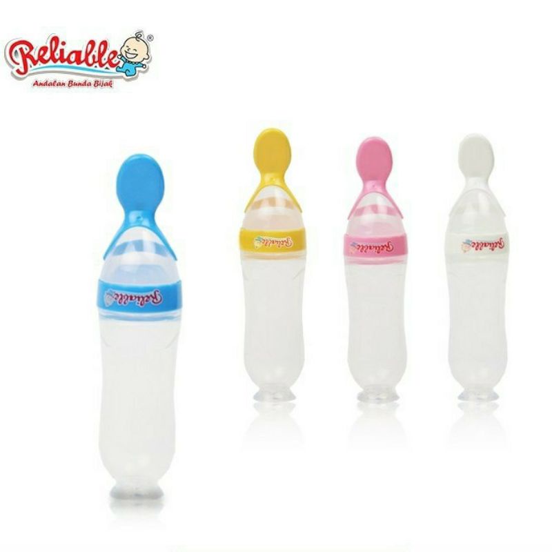 Silicone feeding bottle reliable RBS-9909 - botol sendok mpasi