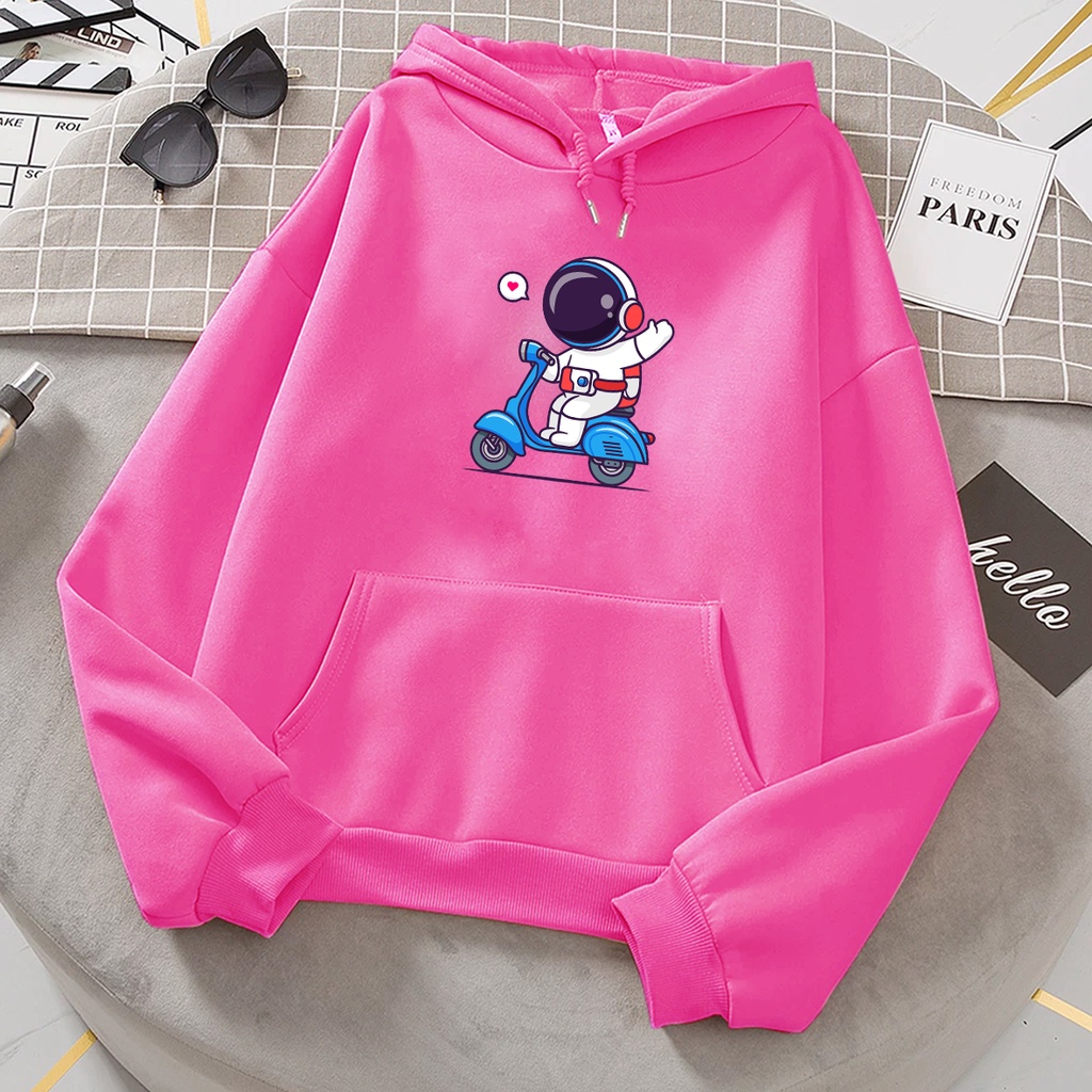 Sweater hoodie anak perempuan SCOOTER ASTRO baju suwiter anak cowok cewek kekinian