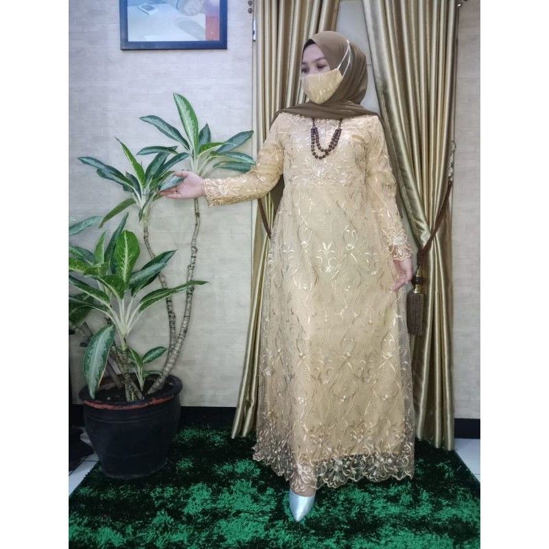 REALPICT GAMIS ULFA/GAMIS PESTA TERBARU/DRESS MEWAH/BY LORAMA