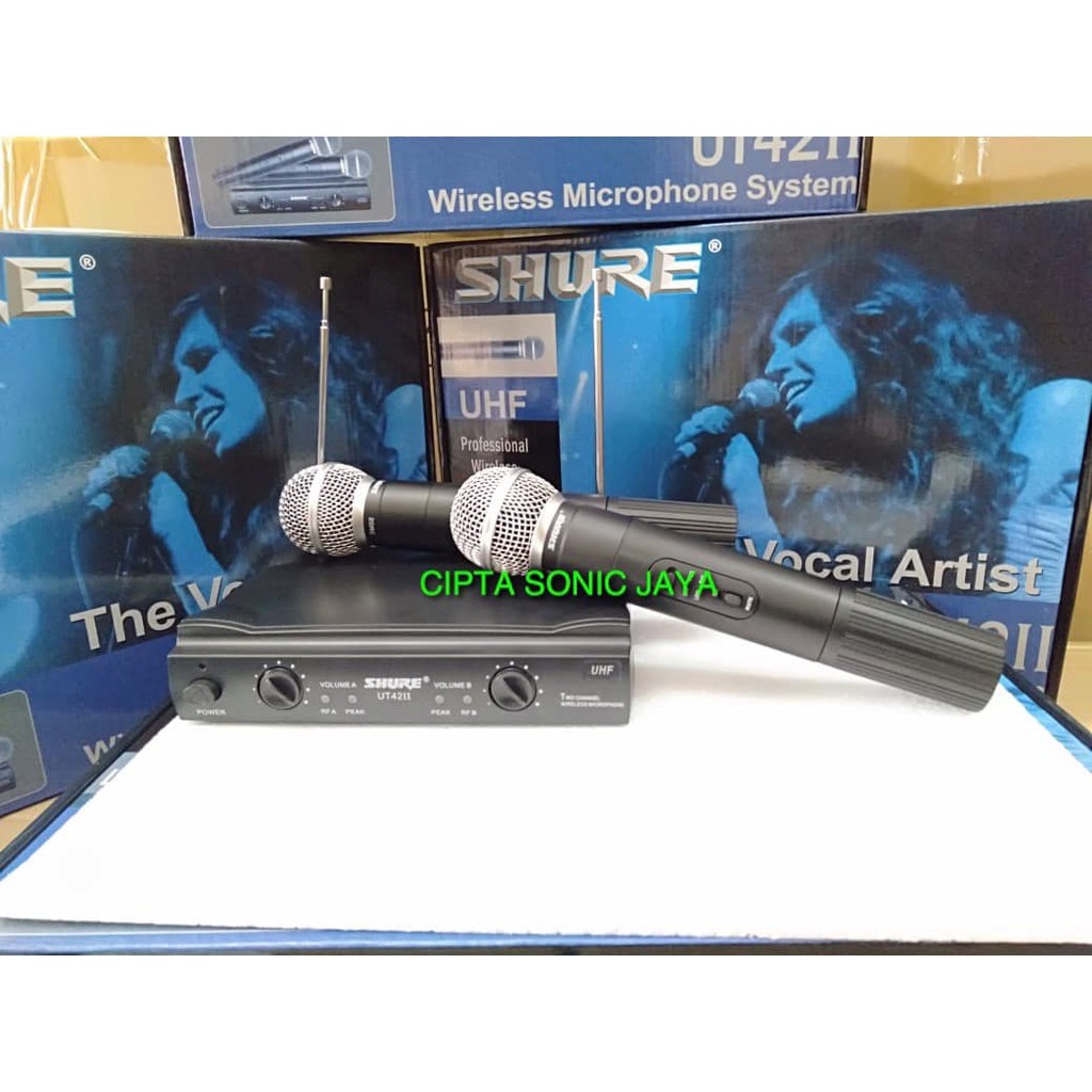 microphone mic shure wireless UT42 isi 2 hand mic