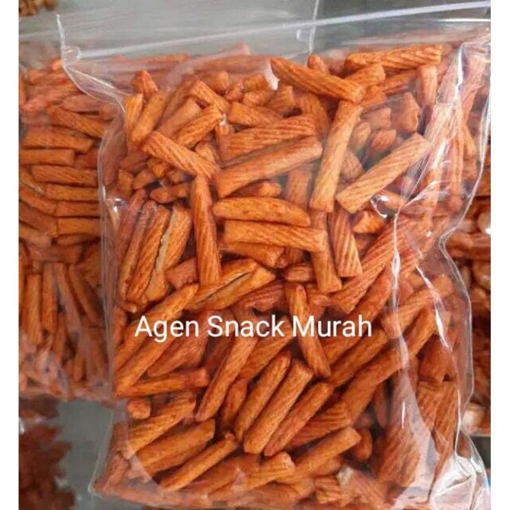 

Stick Pang Pang Renyah/Pang-pang Pedes Manis 220gr/Jaipong Stick/Snack Kiloan/Agen Snack Murah