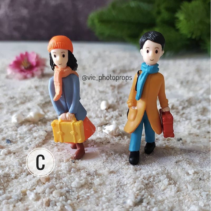 Sepasang Miniatur Couple C Properti Fotografi/Props Foto