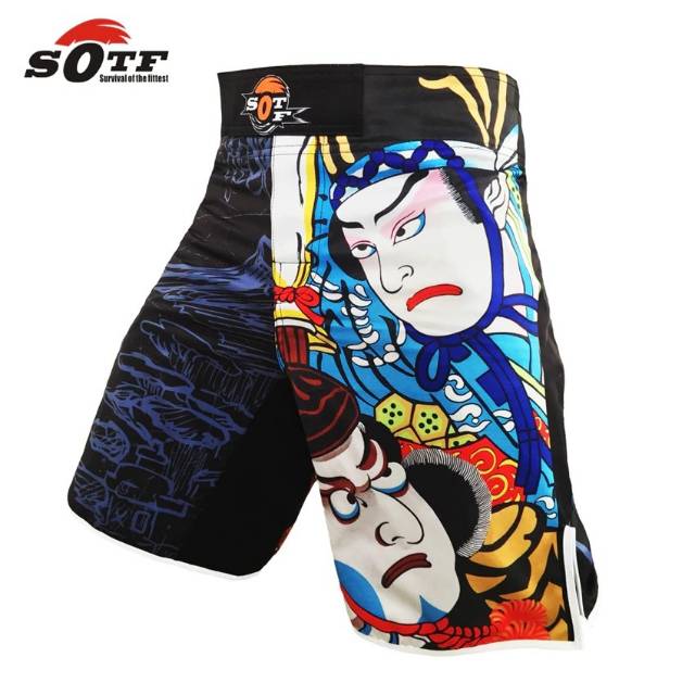 SOTF MMA SHORT PANTS CELANA MUAYTHAI KICKBOXING SANDA BJJ