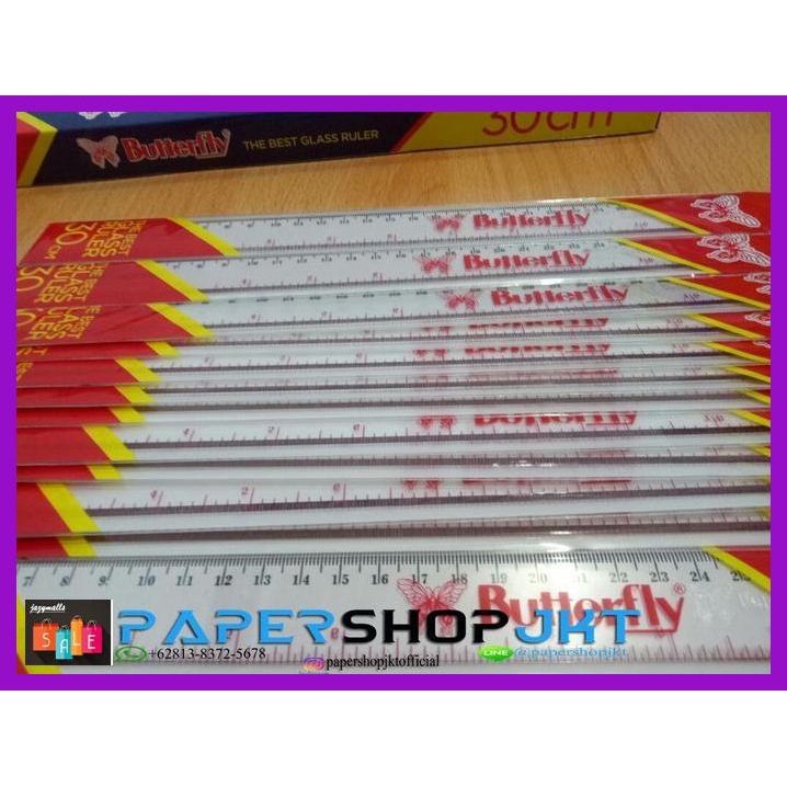 

Silutala- Grosir!!! Penggaris Butterfly 30Cm Plastik -Ori.