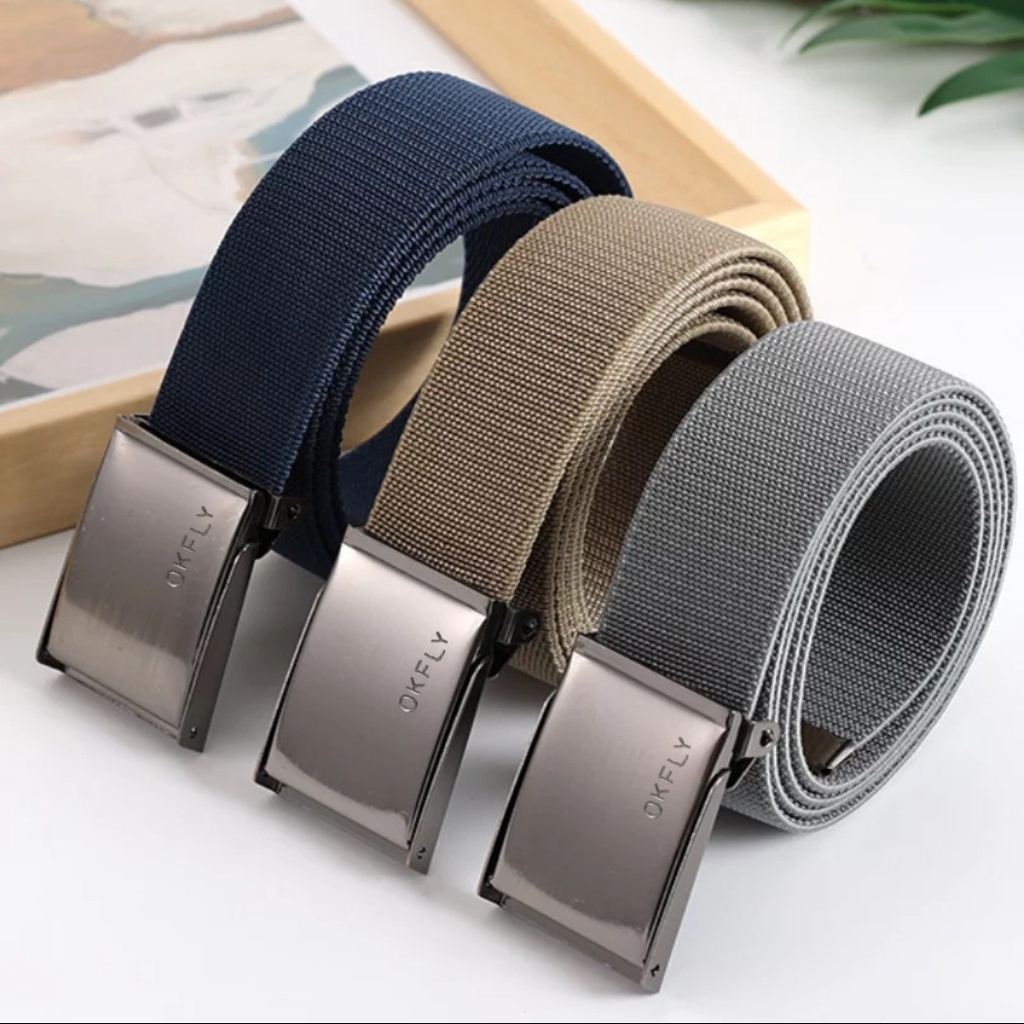 Ikat Pinggang Fashion Pria Kanvas Sabuk Men Belt S045