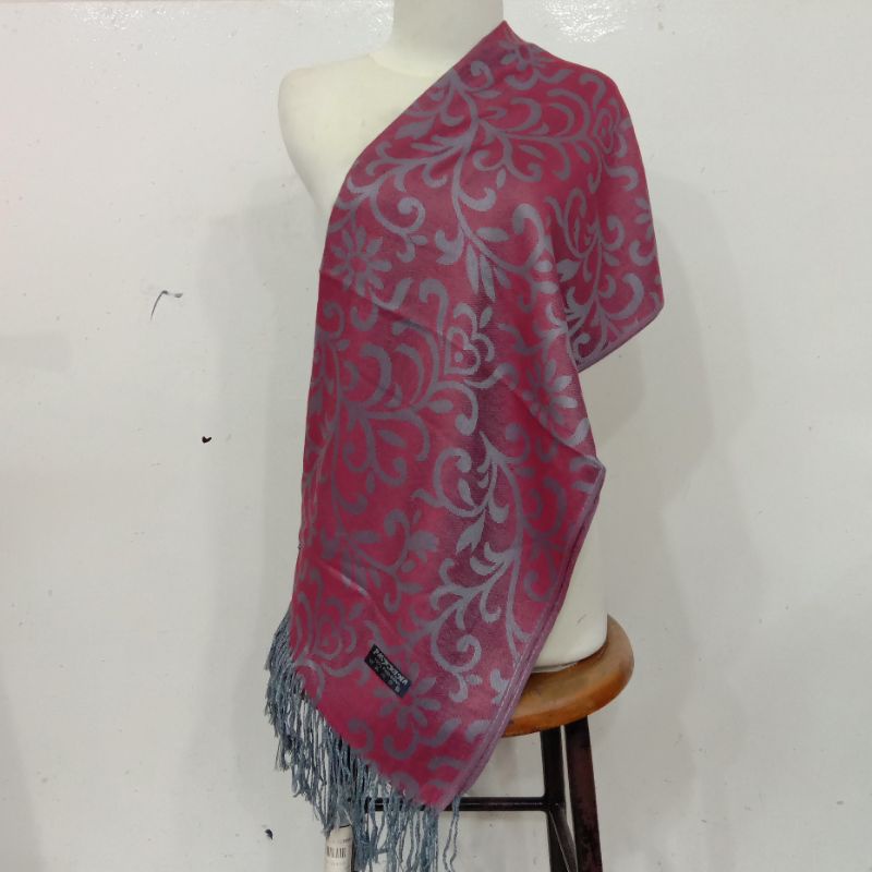 syal pashmina motif bunga || selendang || scarf || pashmina || syal  || shawl