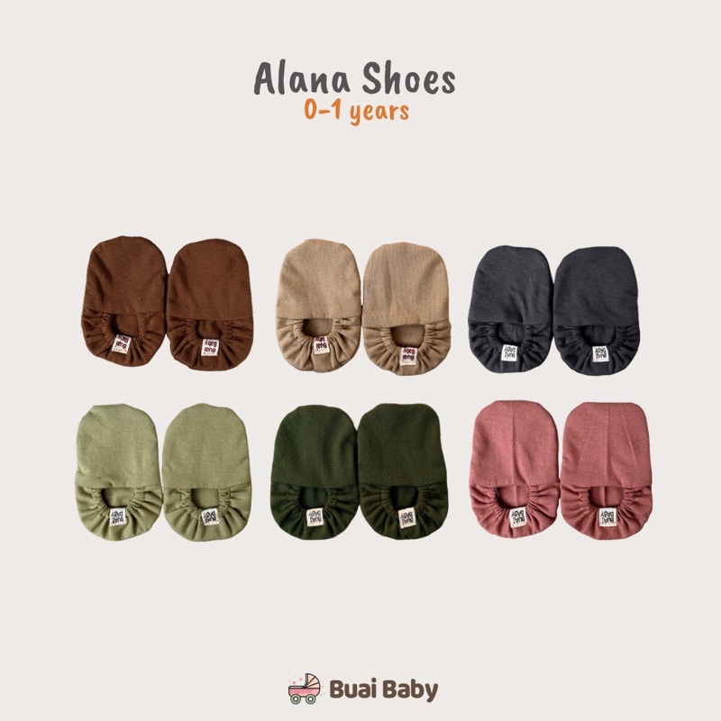 Buai - ALANA SHOES bahan katun lembut COCOK UNTUK 0-1 year