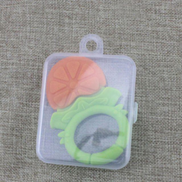 HK Mainan Gigitan Bayi Bentuk Buah | Animal BPA Free Teether Baby Cute