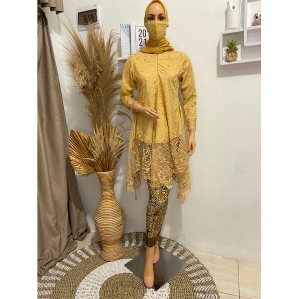 set_tunik kebaya/atasan kebaya tunik tile